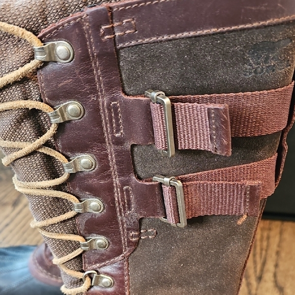 Sorel Women's Conquest Carly II Redwood Tobacco Winter Boots - Picture 12 of 12